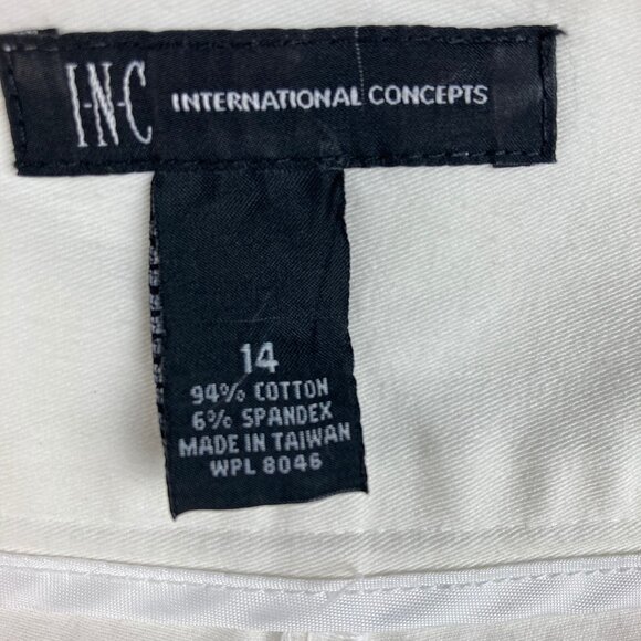 Inc. International Concepts Women's White Capris Peddle Pushers Sz 14 - Picture 4 of 4